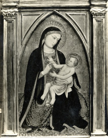Detroit Institute of Arts — Mariotto di Nardo - sec. XIV/ XV - Madonna dell'Umiltà — insieme, dopo il restauro